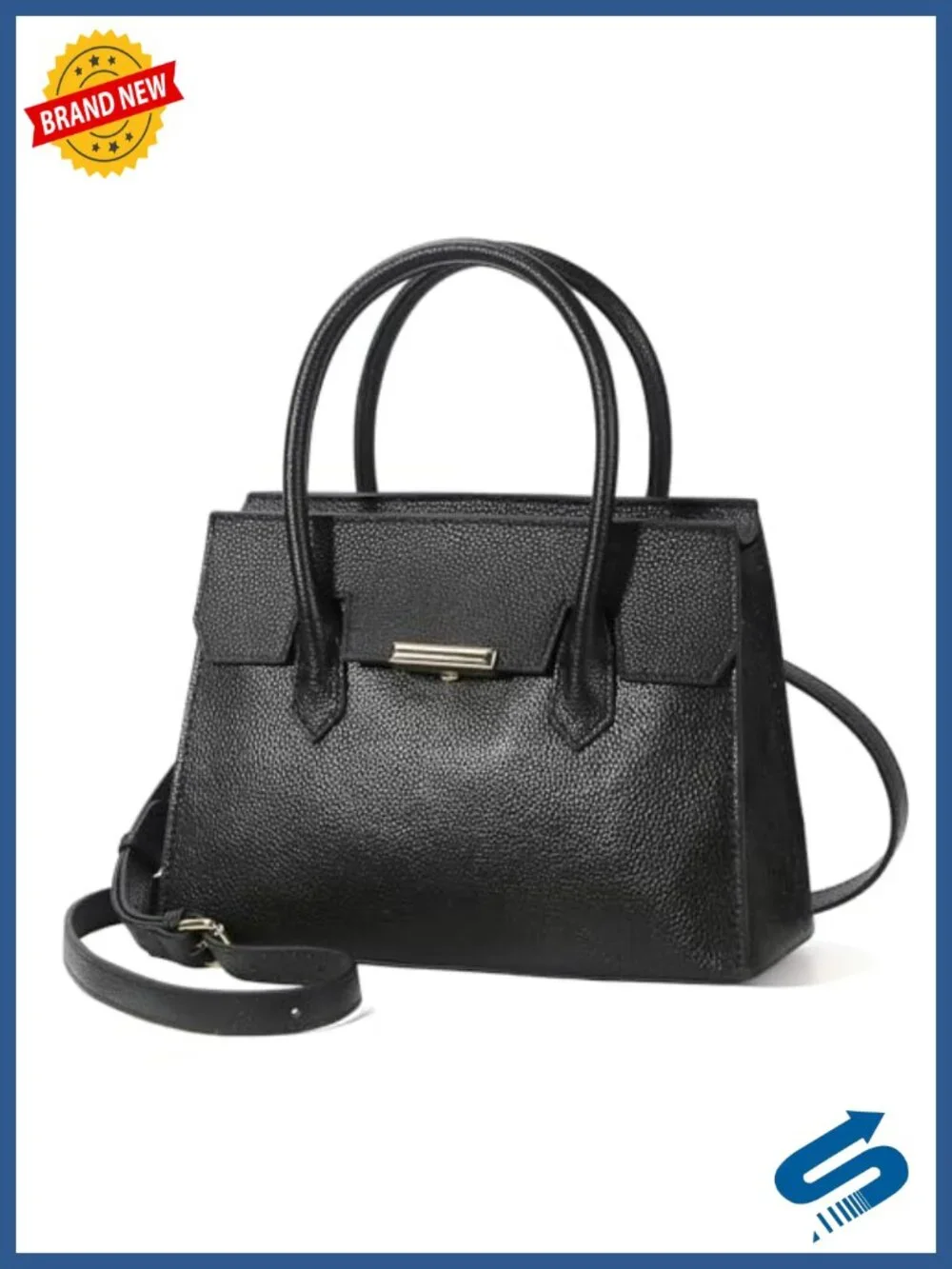 Vintage Top-Handle Satchel Shoulder Crossbody Bag Genuine Leather